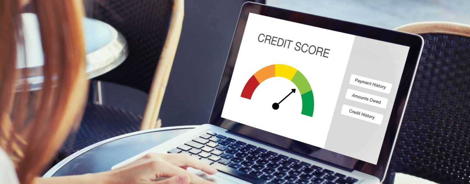 A photo displaying credit scores